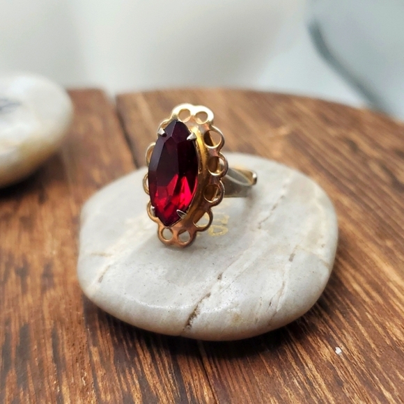 Adjustable band R524 Scarlett O'Hara ring - Picture 1 of 4